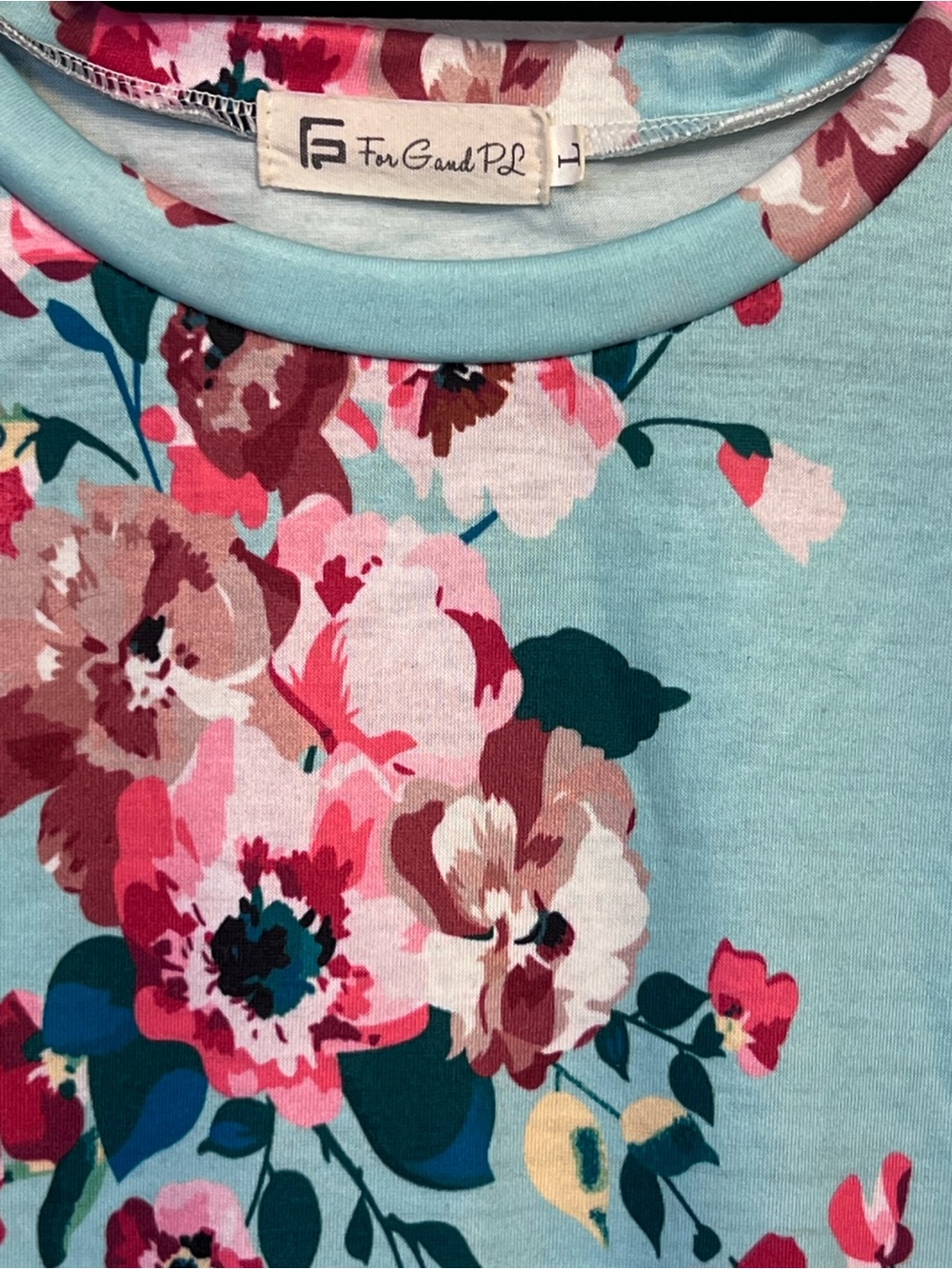 For G and PL Floral Peplum Top - Picture 3 of 7